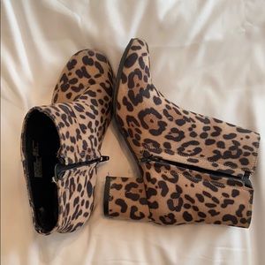 Leopard Ankle Boots